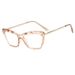 Women's Eyewear Frames New Crystal Multi Faceted Cat Eye Flat Mirror Retro Fashion Black Frame Can Be Matched With Myopia Glasses_viptrois.com