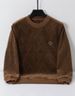 Men's Sherpa-Lined Sweatshirt – Winter Thermal Pullover With Ultra-Soft Fleece Interior, Thickened Polyester Crewneck Long-Sleeve Top_viptrois.com