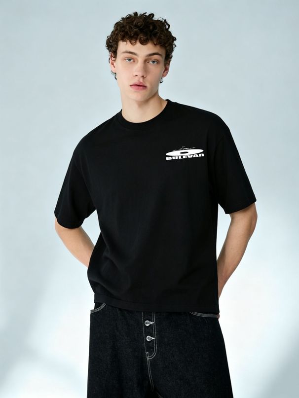 American Retro Style Loose Fit Vinyl Record Graphic Cotton T-Shirt Men's Casual Versatile Top_viptrois.com