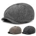 Herringbone Newsboy Cap Beret For Middle-aged And Elderly Sun Protection Director Grandpa Father Hat_viptrois.com