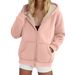 Men's Clothing Lambskin Jacket For Women Heavyweight Plus Velvet Thickened Sweatshirt Colorful Top Hooded Cardigan_viptrois.com