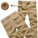 Premium Products Italian Men's Work With Multiple Pockets, Casual Loose Plus Size Pants, Foreigner Pants_viptrois.com