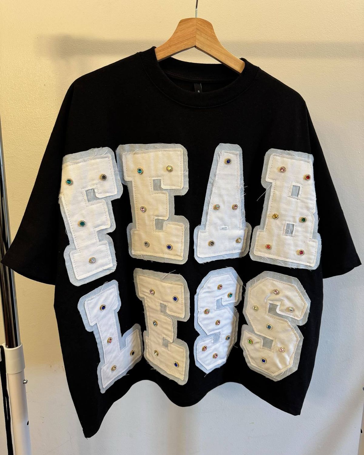 Men's Clothing High Street Oversize Floral Patch Embroidery Short Sleeves Men And Women Summer New Lazy Style Short Sleeve Tops_viptrois.com