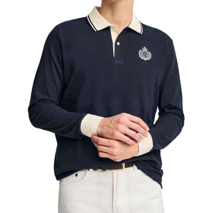 Men's Clothing Polo Shirt Fashion Printing Men's Long Sleeved Casual Polo Shirt Tops_viptrois.com