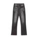 Men's ClothingAmerican High Street Vibe Style Washed Black Flared Couple Jeans Slim Fit Drape Pants Trendy New Style_viptrois.com