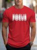 Men's Fashion Short-sleeved T-shirts Summer Slim-fit Pure Cotton Printed T-shirts Trendy Casual Versatile Tops_viptrois.com