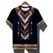 Men's Clothing T Shirt Men's Retro Traditional Print Skin Friendly High Quality Casual Cotton Short Sleeve Top_viptrois.com