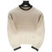 Men's Casual Knit Sweater – Soft Round Neck, Loose Fit, Versatile Solid Color (Green, Apricot, Dark Gray, Black)_viptrois.com