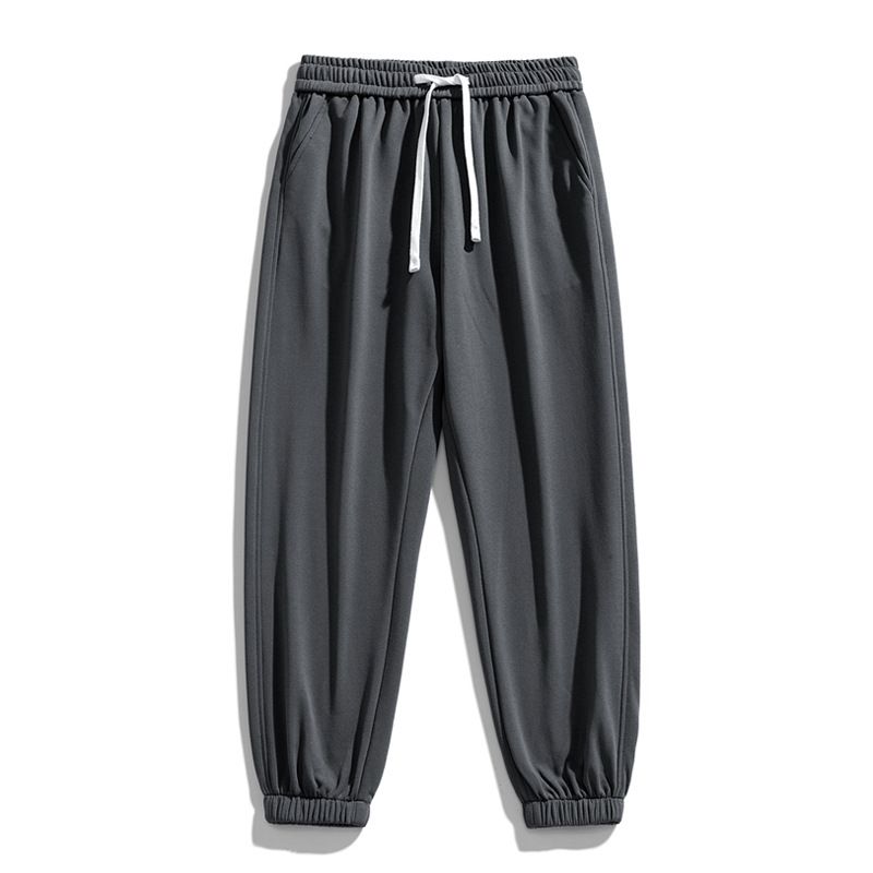 Spring And Autumn Men's Long Pants Loose Sports Pants Men's Gray Casual Ankle Sweatpants With The Same Fashion Pants_viptrois.com