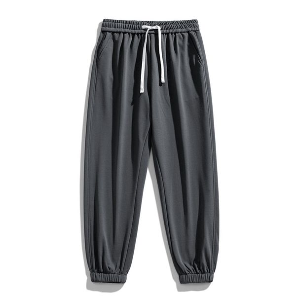 Spring And Autumn Men's Long Pants Loose Sports Pants Men's Gray Casual Ankle Sweatpants With The Same Fashion Pants_viptrois.com