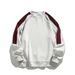 Men's Color Block Heavyweight Crewneck Sweatshirt, 340GSM Raglan Sleeve Pullover Hoodie (Black, Grey White, Fleece-Lined Options)_viptrois.com