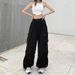 "Women's Retro Cargo Pants – Loose-Fit, Straight-Leg & Tapered Ankle With High Waist For Casual & Streetwear Style"_viptrois.com