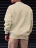 Men's Loose Casual And Fashionable FOCUS Letter Pattern Printed Round Neck Long Sleeved Sweatshirt Suitable For Autumn And Winter Wear_viptrois.com