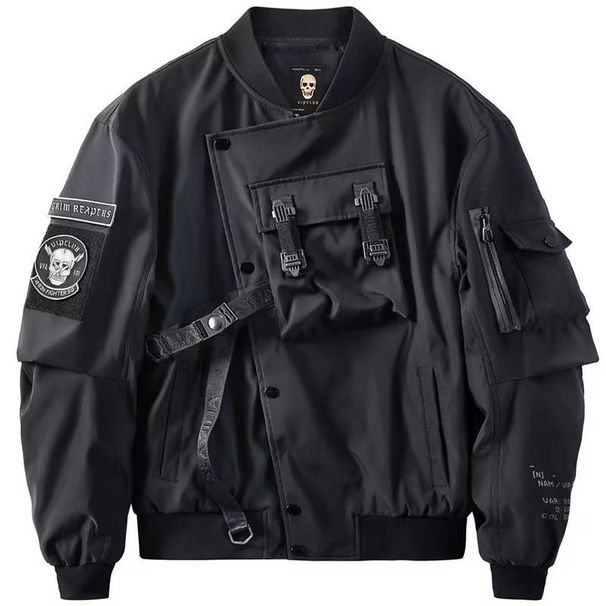 Men's Balance Parajumpers Jacket - Minimalist Streetwear Coat With Geometric Design, Lightweight Winter Outerwear_viptrois.com