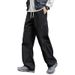 Waterproof Men's Cargo Spring Autumn 2024 New Outdoor Straight Leg Loose Fit Versatile Casual Long Pants_viptrois.com