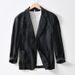 Business And Leisure Cotton And Linen Suit Jacket, Men's Loose And Fashionable Solid Color Single-layer Suit Jacket_viptrois.com