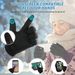 Children's outdoor cycling gloves Warm cycling running all finger anti-slip waterproof touch screen gloves_viptrois.com