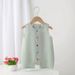 Baby Summer Cool Sleeveless One Piece Vest For Boys And Girls Baby Colorful Button Casual Romper For Going Out Crawling Clothes_viptrois.com