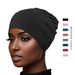 Women's headscarf hat, mercerized cotton bottoming hat, pullover hat, can hide hair, elastic hat, high elasticity_viptrois.com