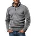 Men's Style Knitted Sweater With Half-Turtle Neck, Fleece Lined, Thickened, Long Sleeve Casual Winter Pullover (Available In Multiple Colors )_viptrois.com