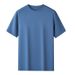 Men's Clothing Light Luxury Liquid Cool Round Neck Short Sleeved T Shirt For Mensmall White T Shirt_viptrois.com