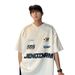 2023 New European American Brand Baseball Collar T-Shirt For Men, Half-Zip Short Sleeve Oversized Summer Trendy Brand,_viptrois.com