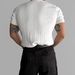 Men's Retro Striped Henley T-Shirt - Breathable Short Sleeve Knit Tee For Summer | Slim Fit Casual Top (Black/White, M-3XL)_viptrois.com