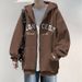 Fashion Jacket Men's Sports Hooded Cardigan Sweatshirt Casual Versatile Top_viptrois.com