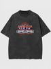 Vintage Style T Shirt Yacht Club Sailing Graphic Washed Cotton Oversized Fit Men Women Casual Wear_viptrois.com