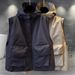Men's Korean Style Hooded Vest Jacket – Lightweight Zipper Outerwear For Spring & Autumn_viptrois.com