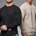 Men's Long Sleeved Fitness Shirt Muscular Stylish Solid Color Versatile Casual for Running Basketball And Training_viptrois.com