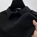 Summer Ice Silk Quick-drying Polo Shirt, Men's Jacquard Lapel Short-sleeved T-shirt, High-end Casual Men's Drape Top_viptrois.com