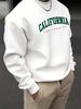 Men's Loose Casual Fashion Classic California Letter Pattern Printed Round Neck Long Sleeved Sportswear For Autumn And Winter_viptrois.com