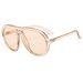 Men's Sunglasses Fashion Large Frame T Shaped Frog Mirror Pilot Sunglasses Trendy Retro Sunscreen Visor_viptrois.com
