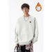 Fleece Contrasting Color Hooded Cardigan Men's Sweater, Heavy Weight Can Be Worn Outside The Coat_viptrois.com