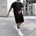 Men's Athletic T-Shirt & Shorts Set – Breathable Polyester Running Outfit | Moisture-Wicking, Quick-Dry, Stretch Comfort_viptrois.com