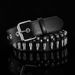 Men's Belts Gothic men's belt hip-hop dark metal punk bullet belt Gothic two-dimensional punk style belt_viptrois.com