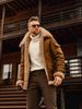 Men's Winter Large-sized Warm Composite Leather Jacket And Thick Fur One-piece Overcoat_viptrois.com