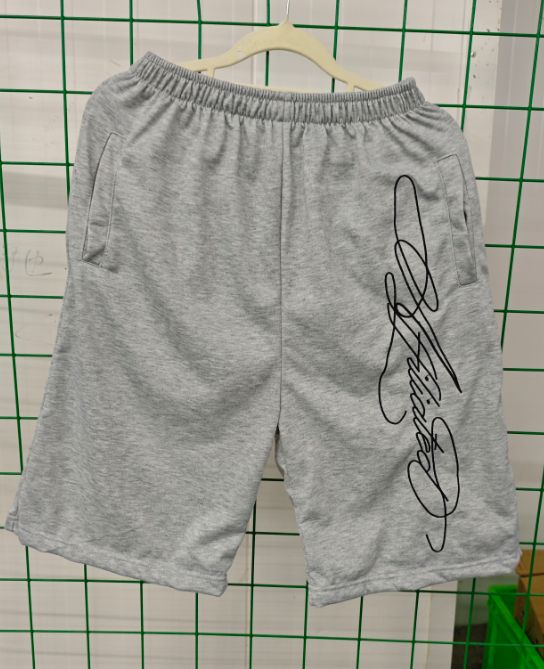 Men's Retro Hip Hop Embroidery Shorts Loose Casual Style Mid Waist Black White Gray Blue Summer Sportswear_viptrois.com
