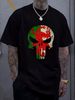 Wales Skull Mens T Shirt Gym Training Top Welsh Flag Rugby Fan Col Funny Present Idea Joke Dad Husband Boyfriend Streetwear Soft Unisex Versatile_viptrois.com