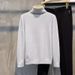 Men's High Neck Knit Sweater Slim Fit Pullover, Soft Wool Blend, Long Sleeve Thermal Top For Winter, Casual & Layering Essential_viptrois.com