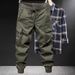Men's Clothing Loose Youth Popular Casual Pants Overalls Solid Color Nine Point Pants Trendy Leggings Ins_viptrois.com