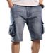Men's Clothing Summer Fashion Functional Straight Cargo Shorts For Men Design Trendy Brand Outdoor Sports Five Point Jeans Men's Wear_viptrois.com