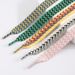 Shoe Accessories with a width of 1.5cm and trendy woven colorful wave pattern OLD ORDER exaggerated shoelaces_viptrois.com