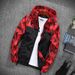Spring And Autumn New Men's Casual Couple Outdoor Camouflage Jacket, Korean Version Fitted Outerwear_viptrois.com