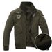 Men's Clothing Thickened Velvet Jacket Fleece Lined Jacket With Slim Fit Stand Collar, Warm Winter Coat For Casual Wear (Black, Army Green, Khaki)_viptrois.com