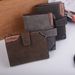 Men’s Bags New Men's Short Wallet Fashionable Retro Style Multi Card Slots Large Capacity Frosted Soft Wallet_viptrois.com