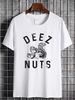 Mens Deez Nuts T Shirt Funny Squirrel Acorn Adult Nut Joke Tee For Guys Top For Everyday Wear Summer Streetwear Fashion Designer Clothes_viptrois.com