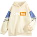 2024 Spring And Autumn New Color Block High-End Artistic LOVE YOU Cool Internet Celebrity Long Sleeve Sweatshirt_viptrois.com