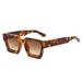Two Circles Trendy Square Frame Sunglasses - Large Frame Fashion Glasses For Men & Women_viptrois.com